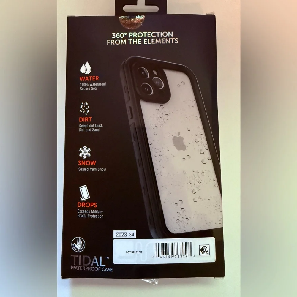 Body Glove Black Waterproof iPhone 12 Pro Max Case